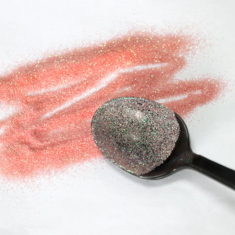 Environmental Pet Hexagonal Rainbow Iridescent Glitter Powder Glitter Acrylic Powder Glitter Powder For Craft