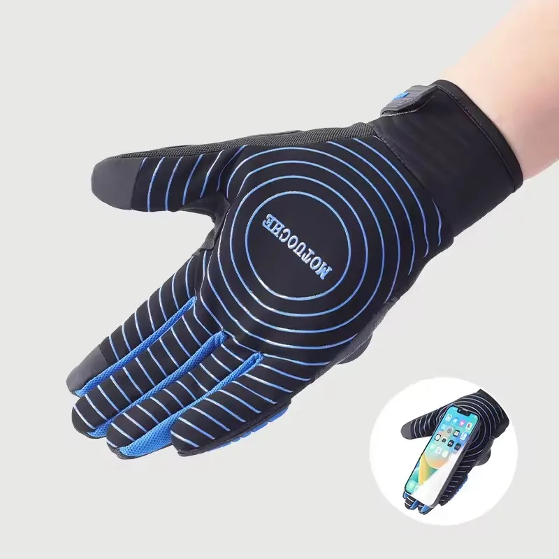 Fashion breathable full finger custom men summer sports riding racing outdoor cycling gloves
