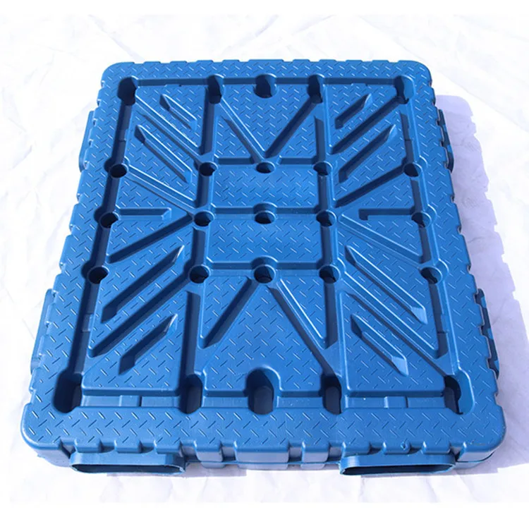 1200*1200*150mm 23KG Cheap HDPE Blow Molding Pallet Plastic Double Faced Heavy Duty Warehouse Durable Tray Side