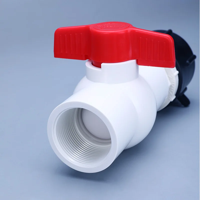 Plastic Water Valve Plumbing Pipe Fittings Ball Valve For IBC Tank