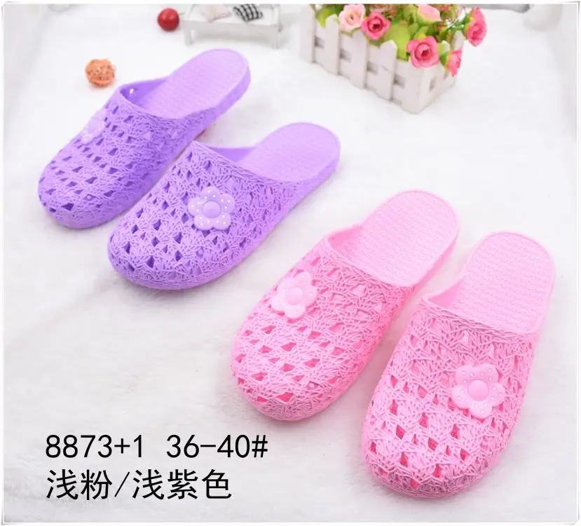 100% Eco-friendly  lady slipper light weight pure color Indoor siliper chappal