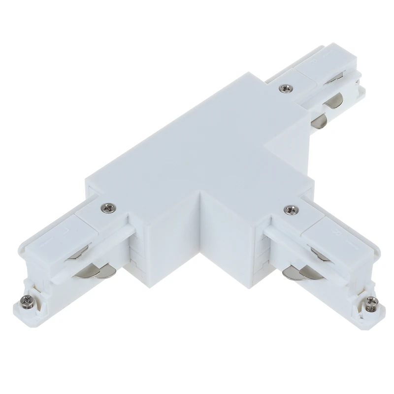Spotlight lighting Track 3 Circuits 4 Wires T Connector in white Right 2  Direction Led Track lighting