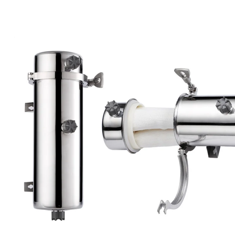 304 Stainless Steel Large Flow Whole House Water Treatment System Pvdf Washable Uf Membrane ultrafiltration Water Filter System