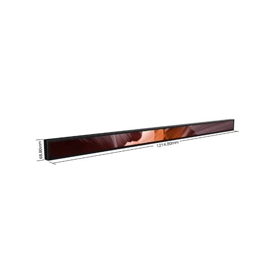 34 Inch Edge Supermarket Shelf Advertising Screen  Stretch Bar LCD Display Shelf Digital Signage For Retail Shop