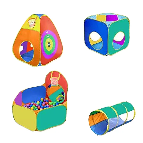 Unisex Play Tent Ball Pit Best Birthday Gift for 1-5 Year Old Toddler Boys & Girls Kids Tent Tunnels