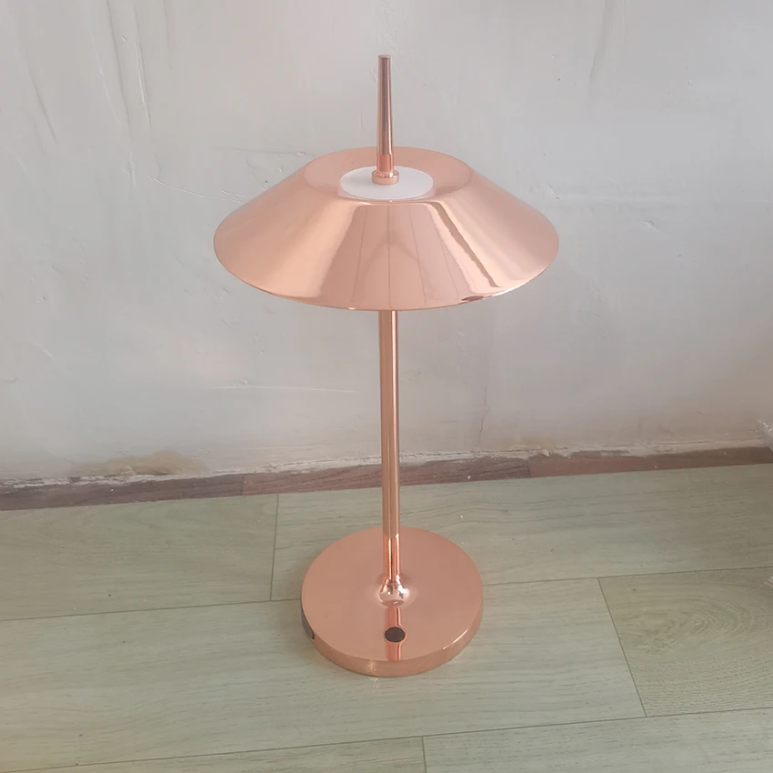 Modern Gold LED Table Lamp Dimmable Function Rechargeable Touch Sensor Wireless Desk Light Bar Restaurant Coffee Living Room