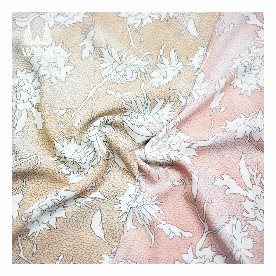 WI-B06 New arrival  polyester woven tear-Resistant crepe fabric round screen fabric printing service for Swimwear