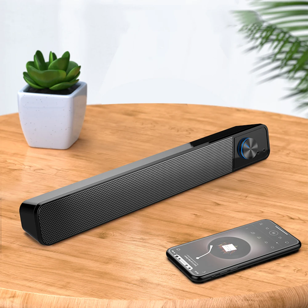 2020 ТВ звуковая панель AUX USB Проводная Беспроводная BT Колонка домашний кинотеатр объемная для ПК компьютера колонки