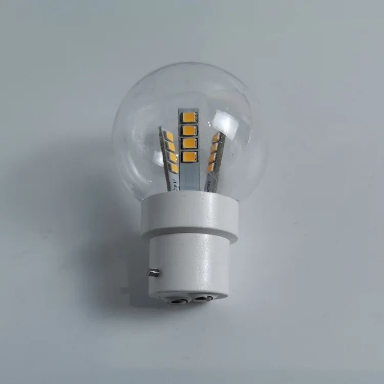 IP65 1 Вт 2 SMD e27 Пластиковые буибы наружное украшение g45 пластиковые светодиодные лампы