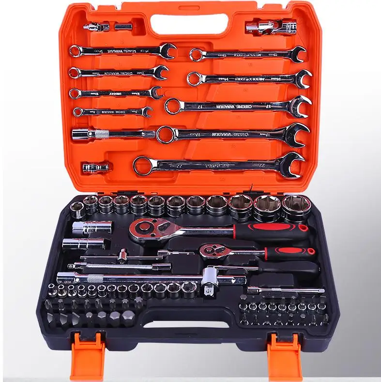 82pcs Hand Tool Sets Car Repair Tool Kit Set Mechanical Tools Box for Home Socket Wrench Set Ratchet Screwdriver Kit