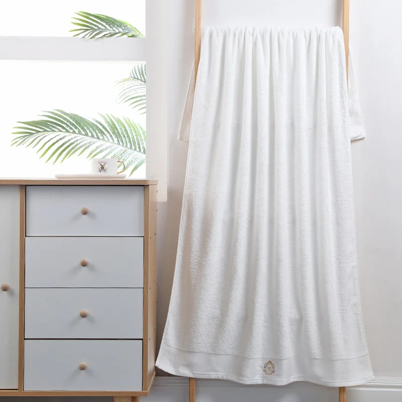 Custom Luxury White 100% bamboo Bath Towels Large Cotton Highly Absorbent Hotel Spa Collection Bathroom Terry Towel