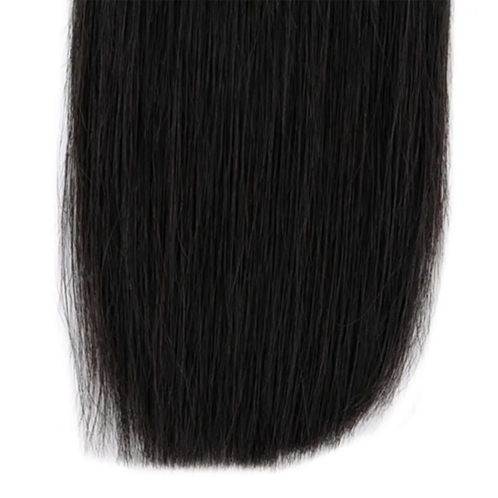 Neitsi I Tip Hair Extensions Kinky Straight  I Tip Double Drawn Stick T-tip Hair 1B# 20Inch