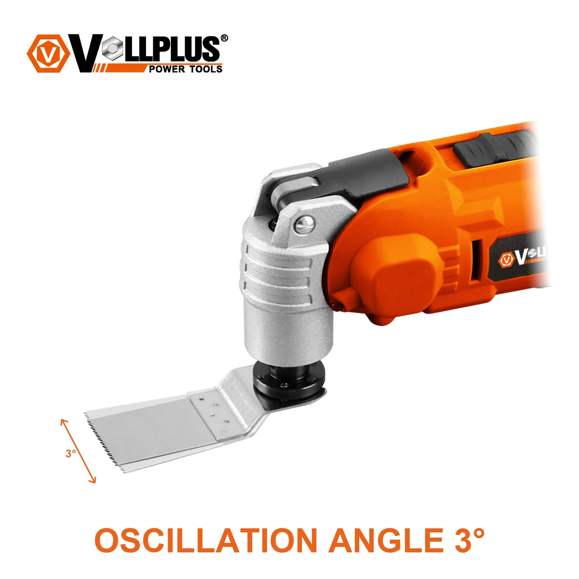 Vollplus VPCD2252  Cordless Variable Speed Multi Tool With Quick Change System Oscillating Saw
