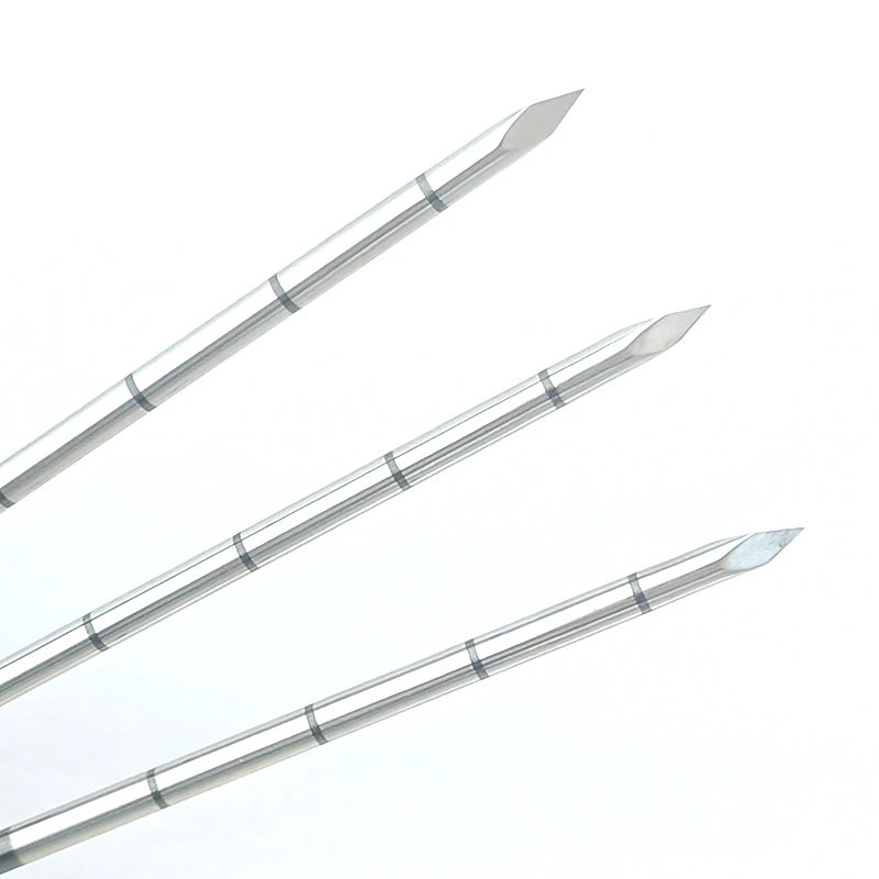 tri-Beveled Stainless Steel Piercing Needles Medical Grade sharpened needle for 6 8 11 12 13 14 15 16 18 20G