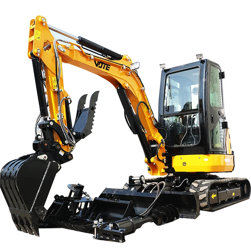 FREE SHIPPING Mini Excavator 3.5 Ton EPA Farm New Crawler Digger Mini Bagger Kubota Engine Excavators 1 Ton Machine Price