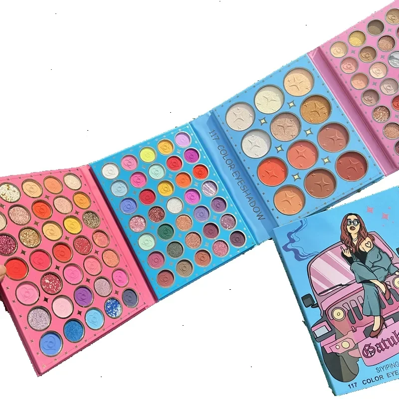 Bella Ultramo 117 color karol G eyeshadow pallet  High Pigmented bad bunny palette