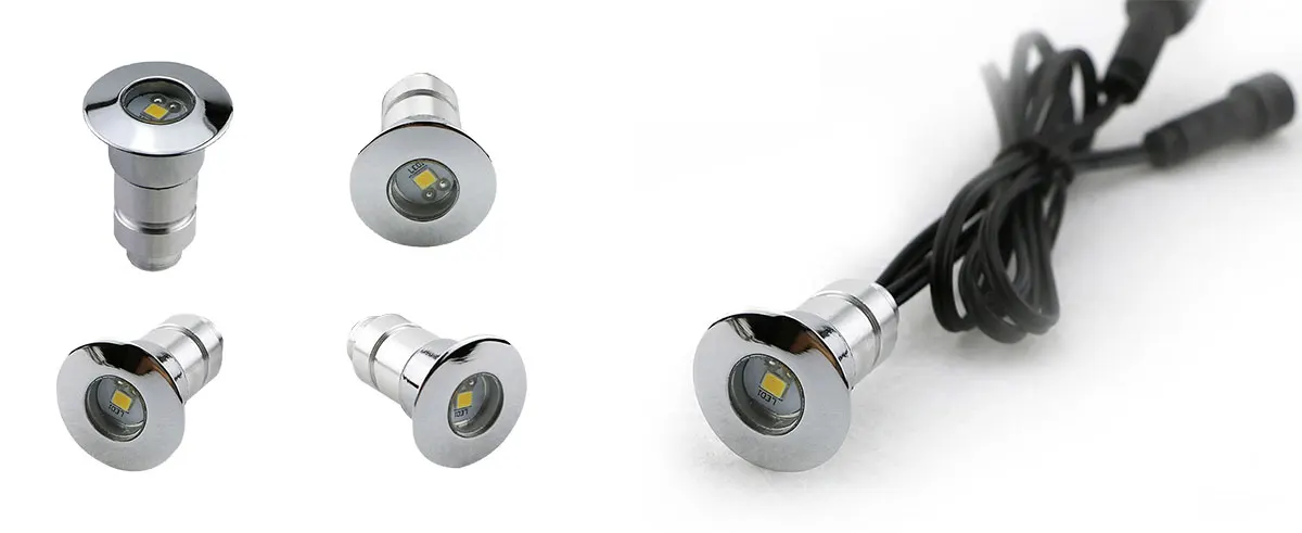 IP67 RGB Outdoor Garden Floor Lamps Hotel Inside Step Plinth Corridor Wall Implant Lights