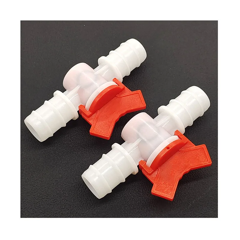 4/6/8/10/12/16/20/25mm Hose Barb Plastic Ball Valve Connector Pipe Fitting For Aquarium Garden Irrigation