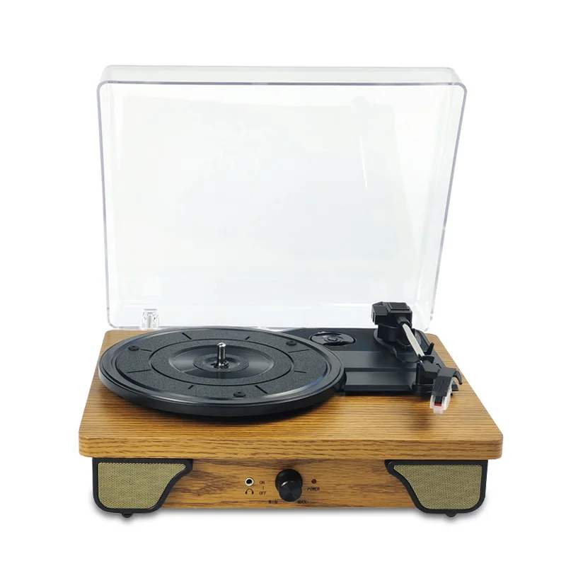Retro Chinese style phonograph Wooden vinyl record player