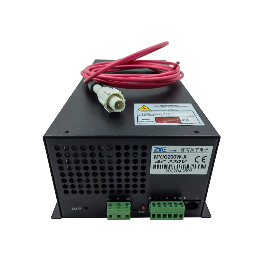 ZYE 180W CO2 Laser Power Supply MYJG180W Power Source For 180W Laser Tube Cutting & Engraving Machine