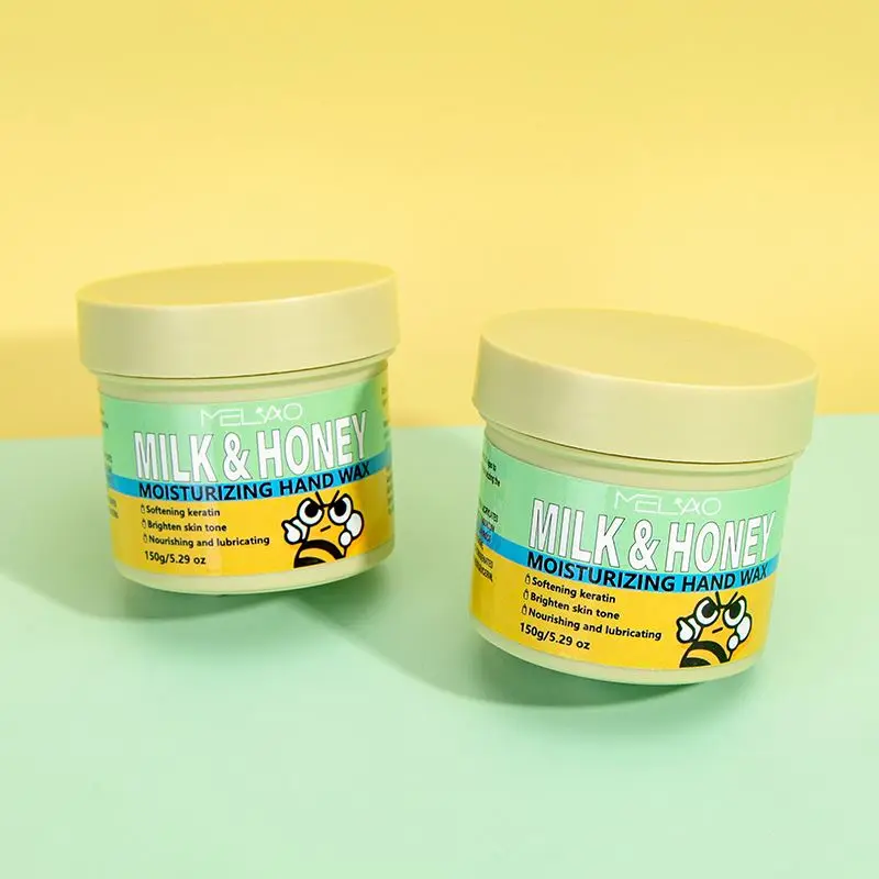 new Hands Care Paraffin Milk & Honey Moisturizing Peel Off Wax Exfoliating Nourish Hand Mask