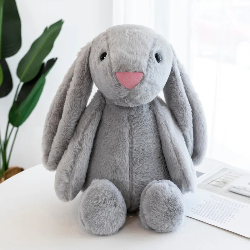 Customized stuffed plush colorful 30cm rabbit bunny soft toy
