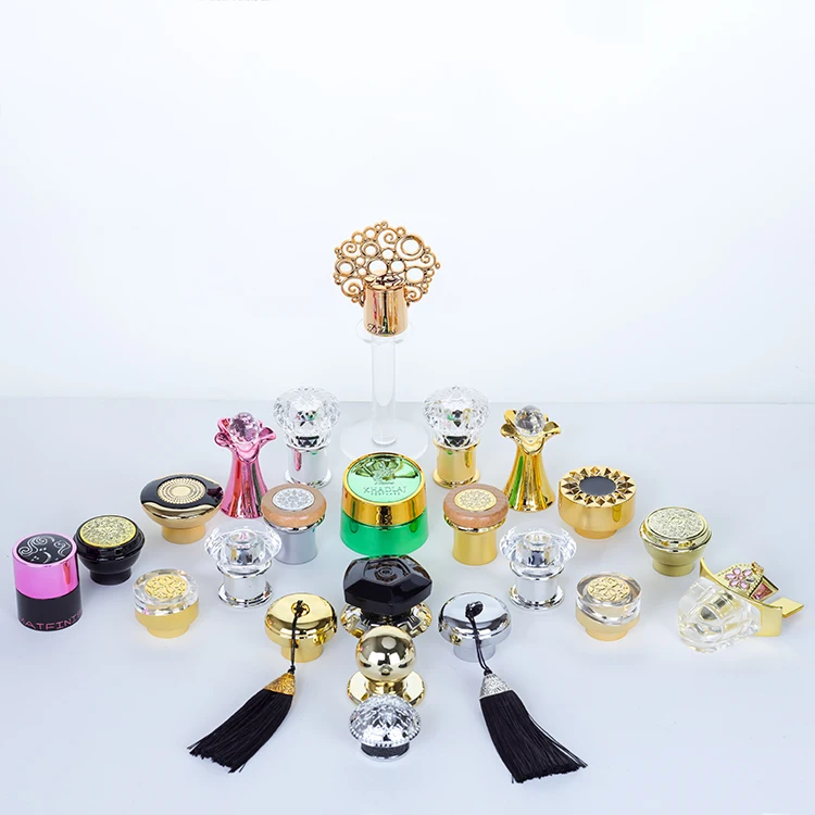 eu-beauty Perfume Cap Manufacturer Custom Logo Luxury 15mm Abs Aluminum Metal Gold Crimp Bottle Lid Magnetic Zamac Perfume Cap
