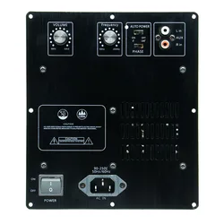 OEM высокой мощности 200W * 1CH AC 90-250V активный сабвуфер подойдет как для повседневной носки так Плата усилителя стабильным при 4 Ом