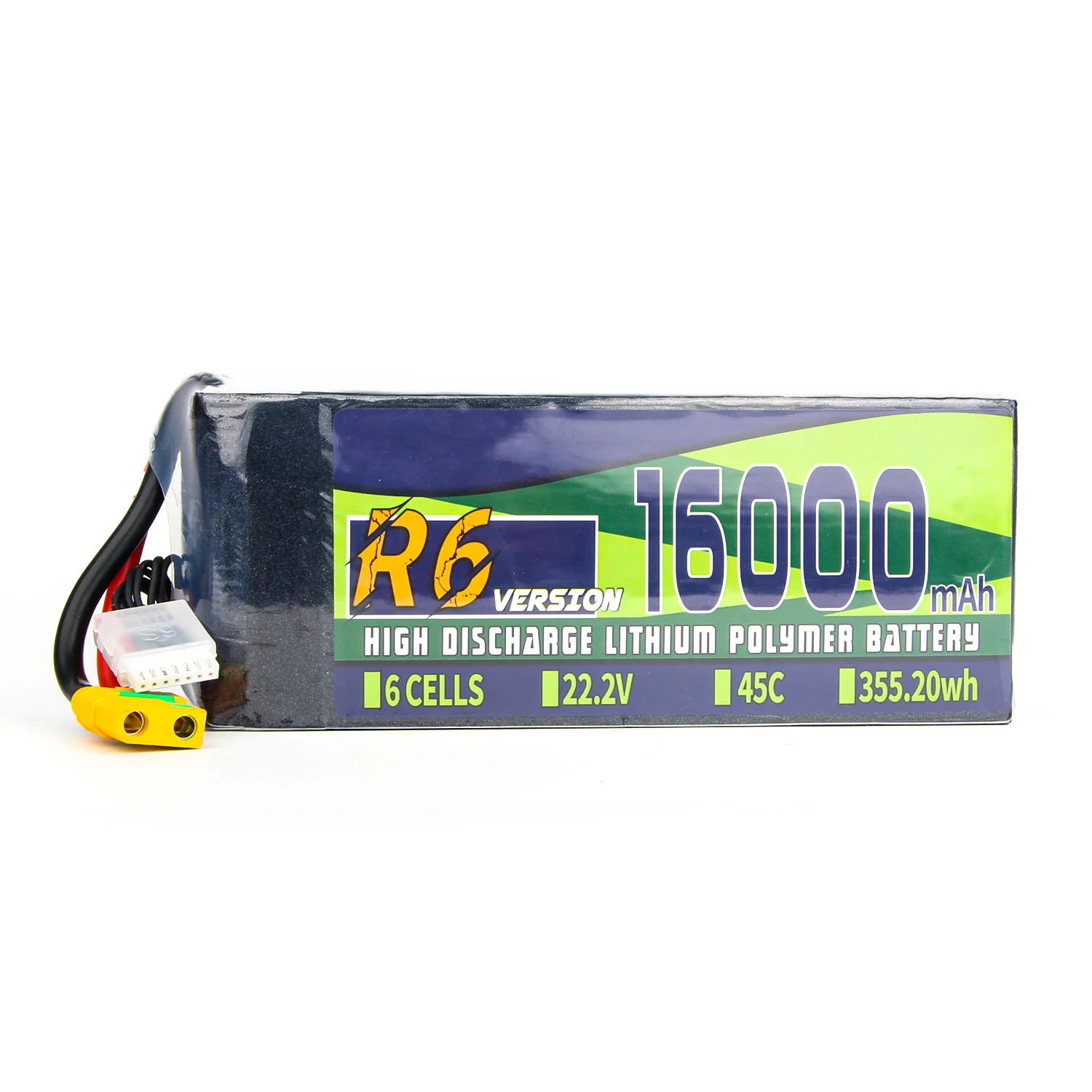 LiPo RC Battery 6S 16000mAh 22.2V 45C With XT90 Plug for Airplane Helicopter T20 T40 e88 drone battery