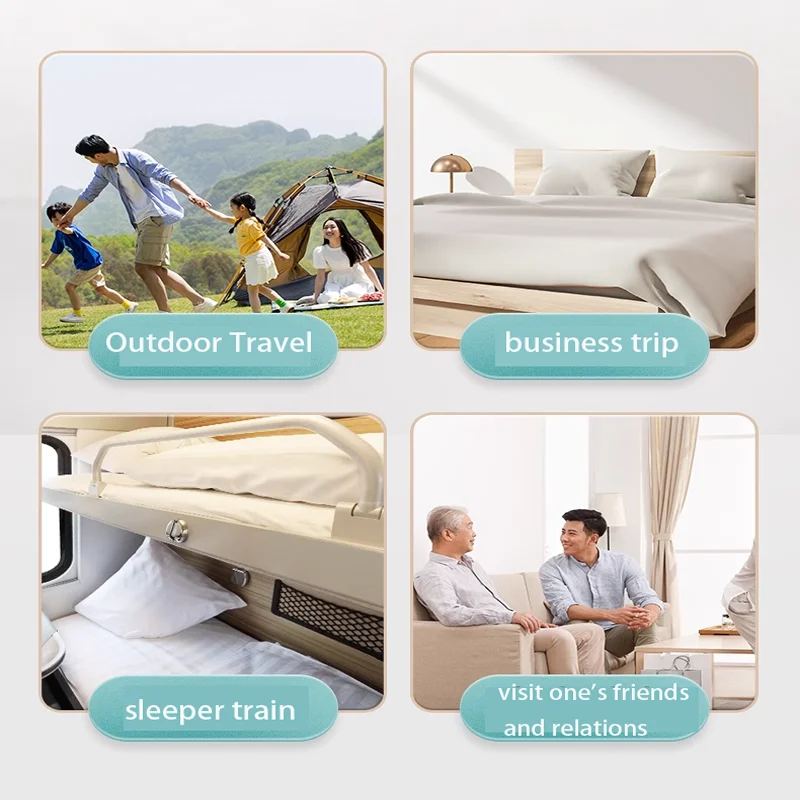 Breathable Delicate Portable Double Bed Sheet Four-piece Set Disposable Hotel Hospital Massage Queen-size Bedding Four-piece Set