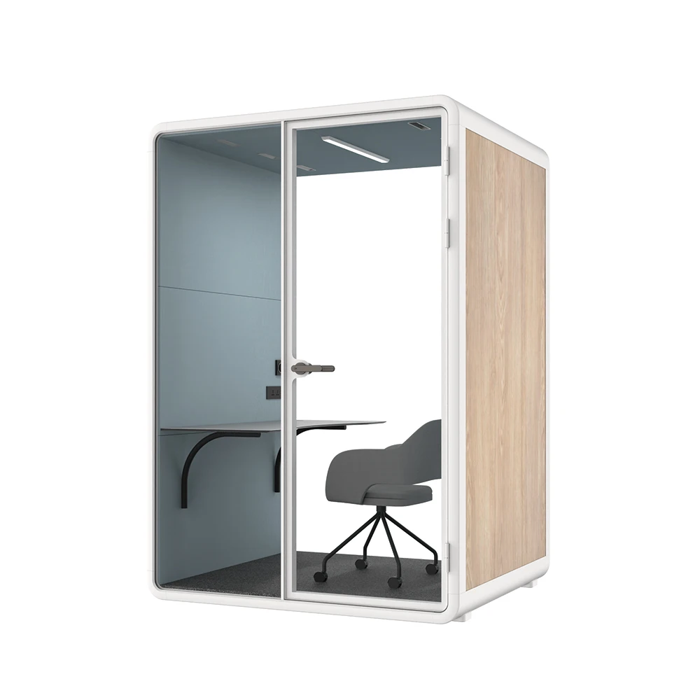 China Factory Manufacturer Easy Installation Soundproof Booth Home Office Pod With Wheels Silence Room For Personal Work