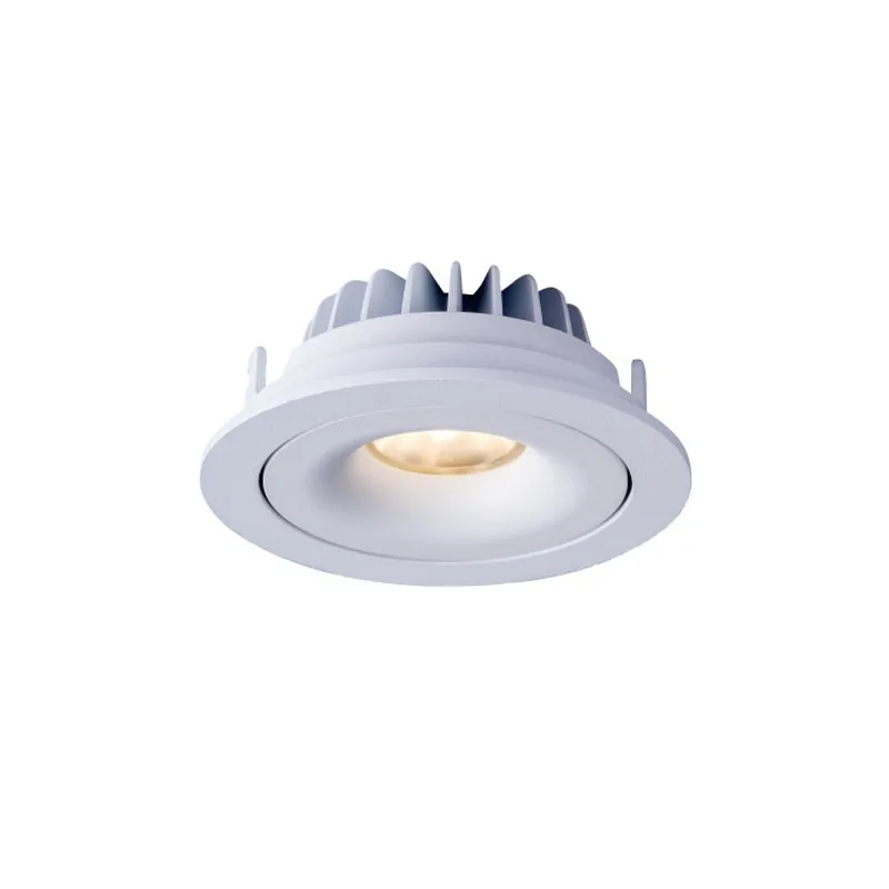 led downlight usa 7W dimmable ceiling light chrome waterproof For Dinning Room High quality cob downlightled lifud driver