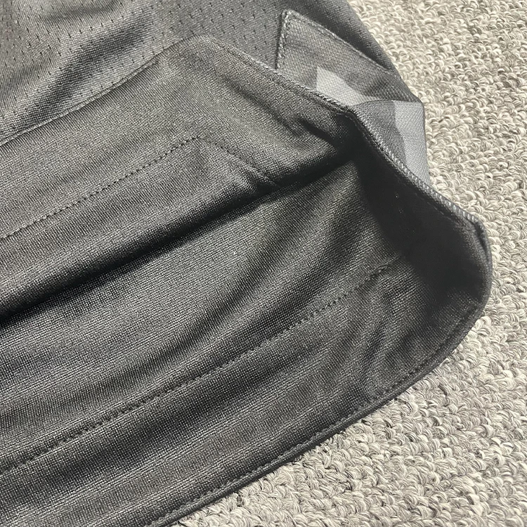 Custom Mesh Sports Wear Embroidery Logo And Name Black Team Youth Basketball Uniform