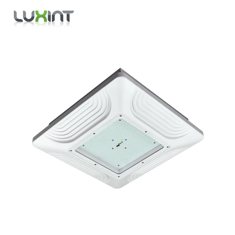 Luxint IP65 IK10 CE по ограничению на использование опасных материалов в производстве 40 Вт 50 60 100 120 150 200 240 светодиодный встраиваемые навес АЗС огни с 7 лет
