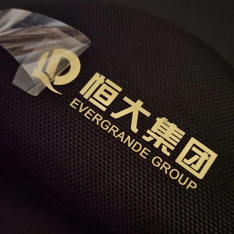 Custom Printing Brand Logo self-adhesive label Clear Metal Transfer Stickers Waterproof metallic transfer stickers logo