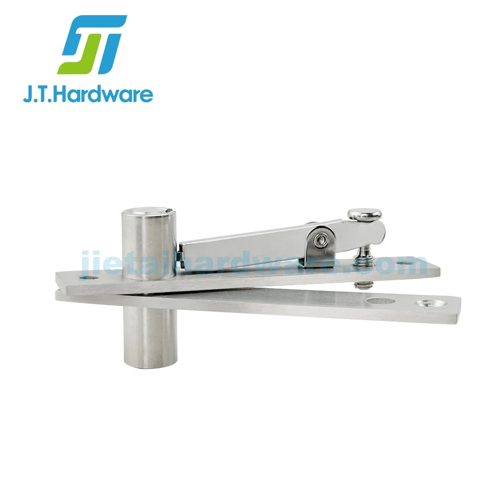 Heavy Duty 304 Stainless Steel Frameless Glass Door Patch Fittings Walking Beam Adjustable Pivot