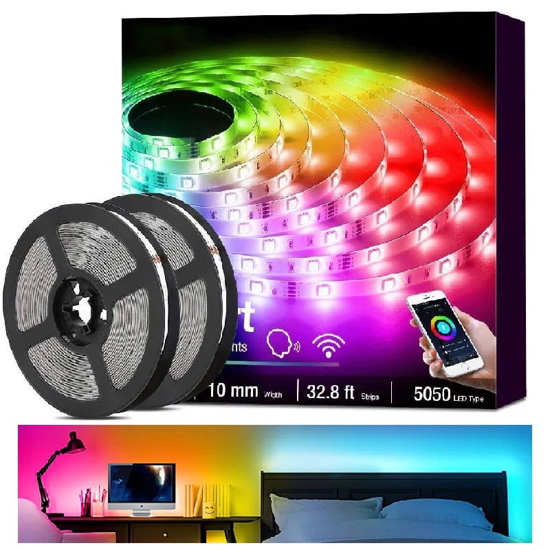 Smart LED Strip Lights Wifi 12V Waterproof 5m Set SMD 5050 Remote Backlight RGB LED Flexible Strip,LED Strip RGB,RGBW LED Strip