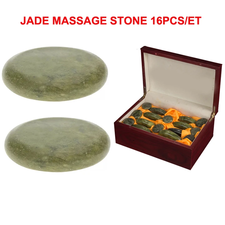 Professional jade stone massage set Natural Green Jade jade stone massage bed for Spa, Massage Therapy