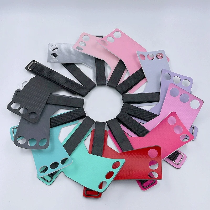 Customized CrossFit Gymnastics Workout Grips Non-Slip Weightlifting Training Gloves Carbon Leather Comfortable Hand Fitness
