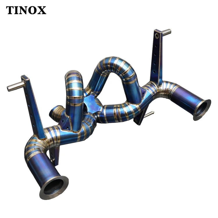 Hot Selling Titanium Alloy  valvetronic exhaust catback with downpipe for Lamborghini  LP740 exhaust