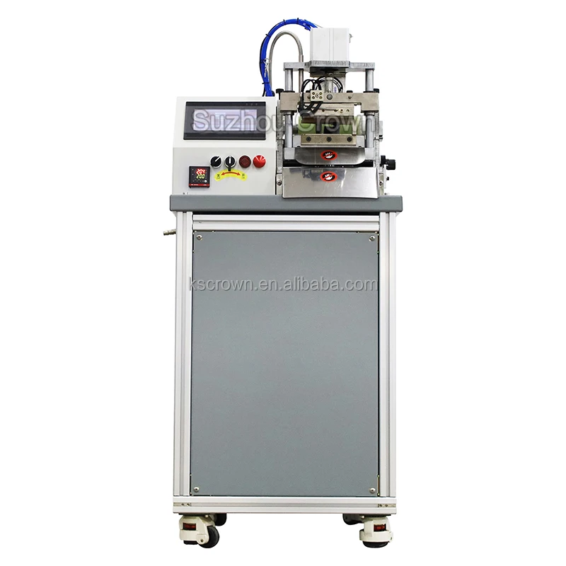 45 Degree Angle Auto Bevel Angle Tape Hot Elastic Tape Webbing Cutting Machine