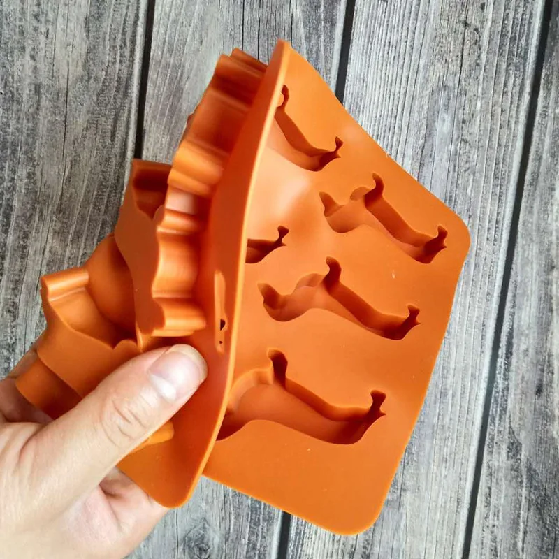 Customized Creative Design Cake Decoration Tool Food Grade Animal Shape Silicone Ice Mold