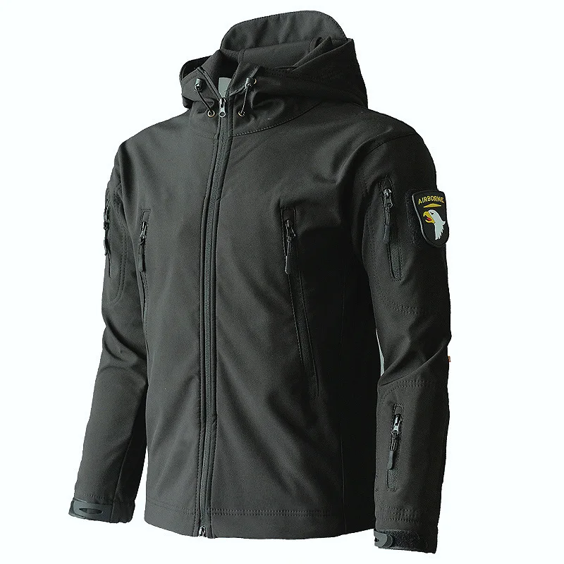  Autumn and winter plus plush thick camouflage clothing windproof waterproof men Ski