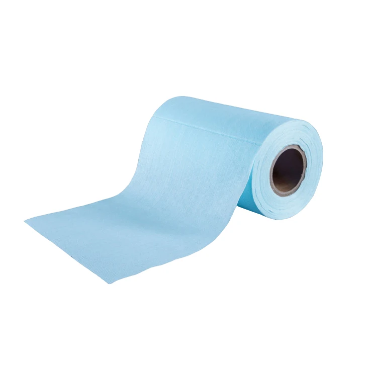 spunlace woodpulp PET  nonwoven fabric for household cleaning cloths