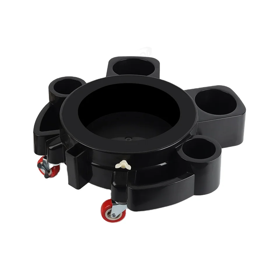 DCHOA Multifunctional Rolling Dolly For Car Detailing Cleaning Bucket Dolly Mobile Stool for window tint kegs