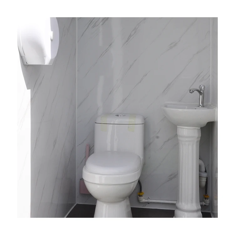 Custom Outdoor Prefab Mobile Portable Single And Double Public Toilet