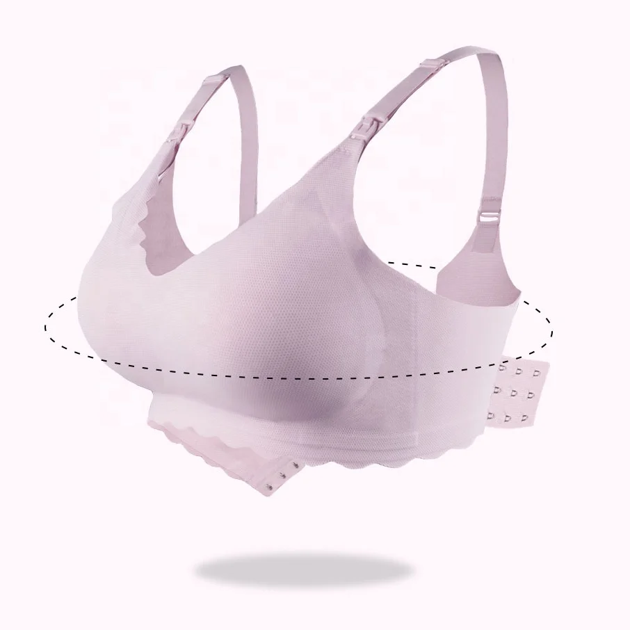 Hot Sale Quick Delivery Breastfeeding Bra Widen Shoulder Strap Wireless Pregnancy Nursing Bra