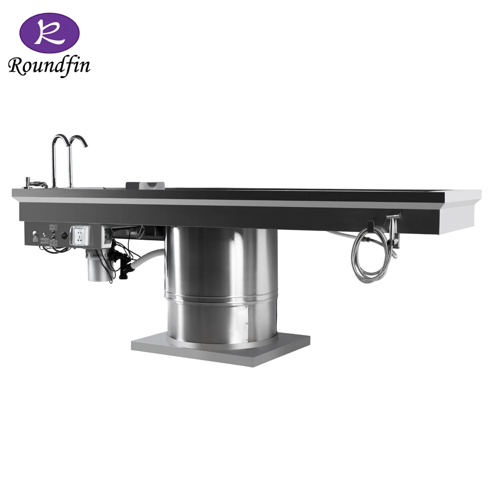 ROUNDFIN medical stainless steel court doctor autopsy table price