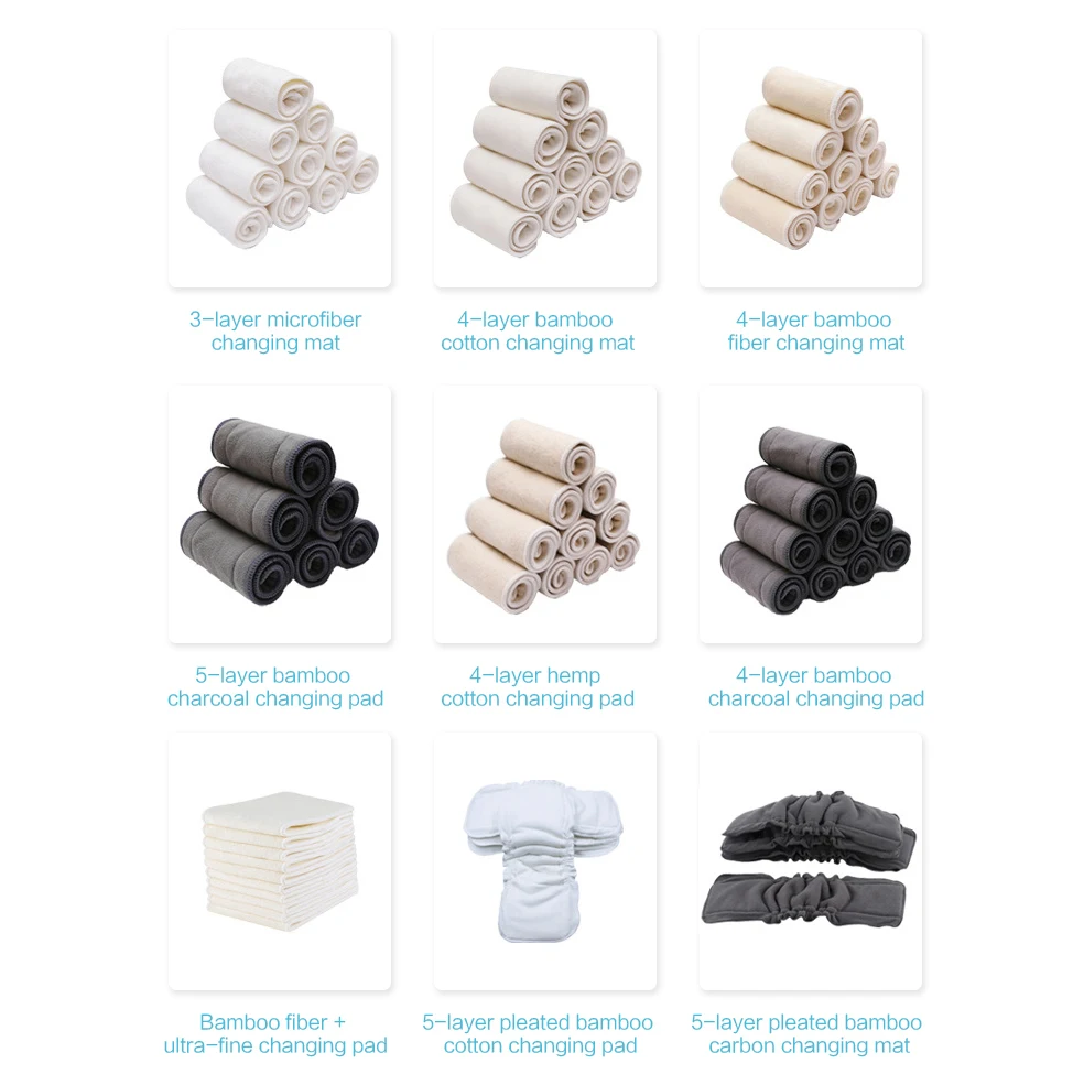 Prefold Washable Reusable Baby Diaper Wholesale Cloth Diapers/nappies For Boys And Girls Baby