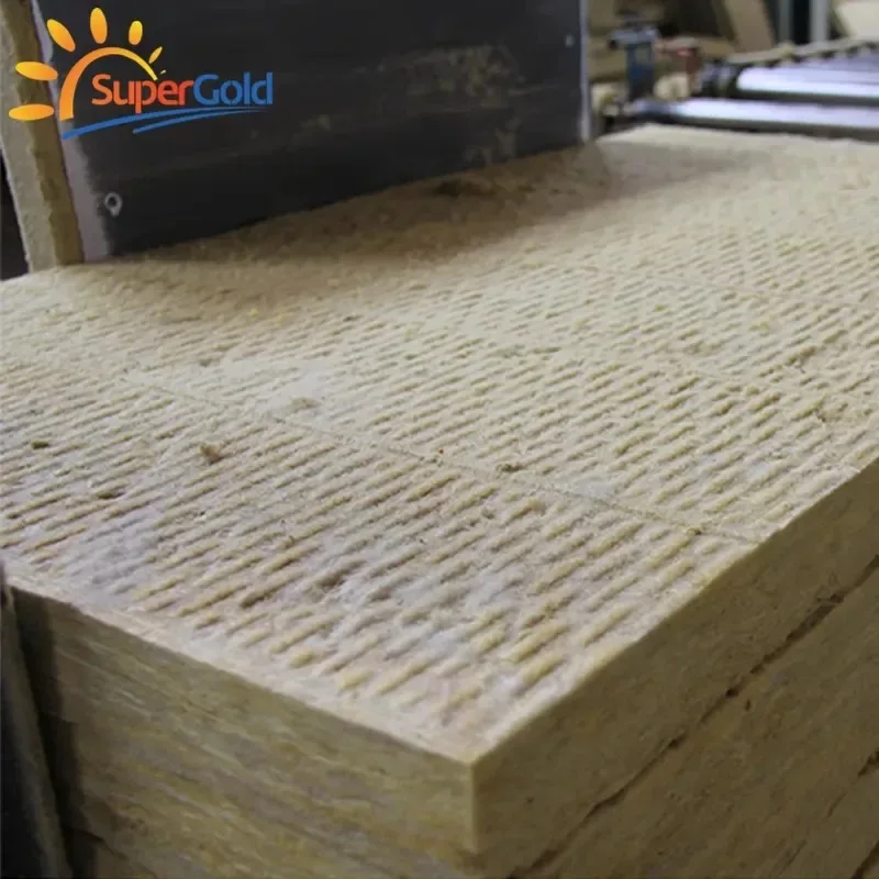 SuperGold 50mm Plaque de laine de roche exterieure ignifuge et isolation sonore rock wool insulation
